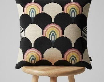 Luxury Ikat Silk Velvet Cushion covers only , Handwoven Silk , Linen back ,Limited Edition Home decor