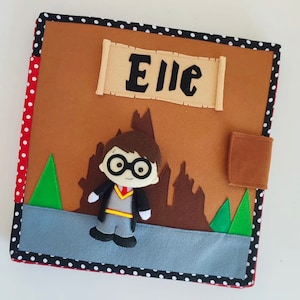 Wizard theme felt activity book, toddler busy book, kids busy book , wizard activity book, wizard book