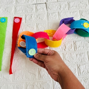 Button snake , Montessori learning toys