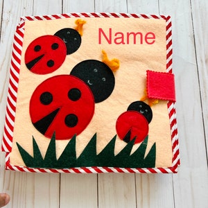 Personalized Busy Book| dino theme Quiet Book| Montessori Book| Felt Book| Sensory Book| Toddler Activity Book, kids busy book