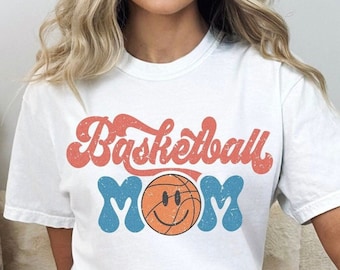 Basketball Mom Comfort Colors® tshirt Retro Distressed Design Faded Vintage Aesthetic trendy tee Mothers Day Gift Sports Mom Gift