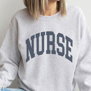 Nurse Sweatshirt, Faded Vintage Aesthetic, RN Sweatshirt, ER Nurse Sweatshirt, Nurse Crewneck, Gift for her, Future Nurse Shirt, Nurse Gift