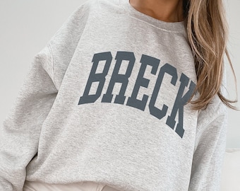 Breck Sweatshirt Faded Vintage Aesthetic Breckenridge Colorado Crewneck Trendy Varsity Style Minimalist Unisex Ski Sweatshirt