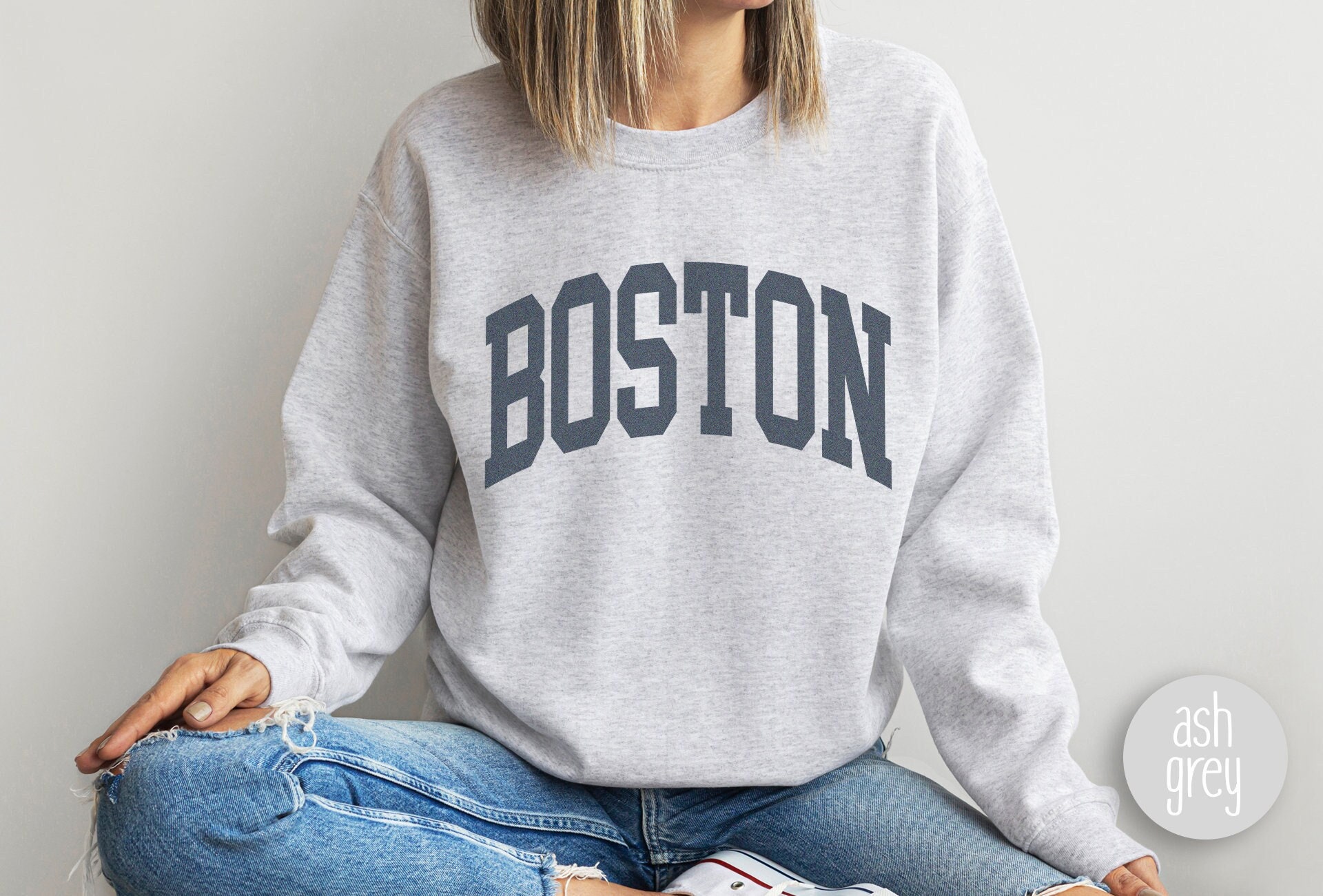★韓国人気★LOOKPLE★LOOK BOSTON OVER SWEATSHIRT MLB Unisex Kids Varsity Collar Sweatshirt Boston Redsox