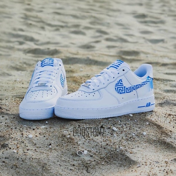 Custom Air Force 1 Greek Shoes for men, for women, for kids