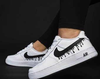 Nike Air Force 1 ドリップペイント レインボー ドリッピング ペイント スウッシュ カスタム ナイキ