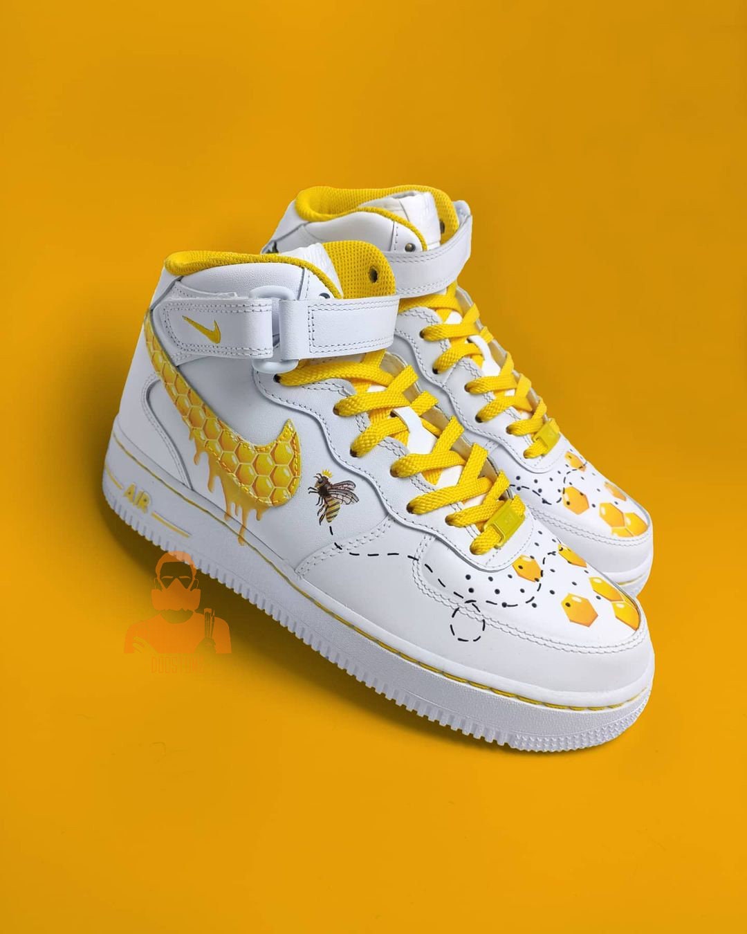 Custom honeybee nike air force 1 online