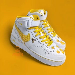 Air Force 1 Honeycomb Shoes Custom AF1 Sneakers for Her Gift for Him