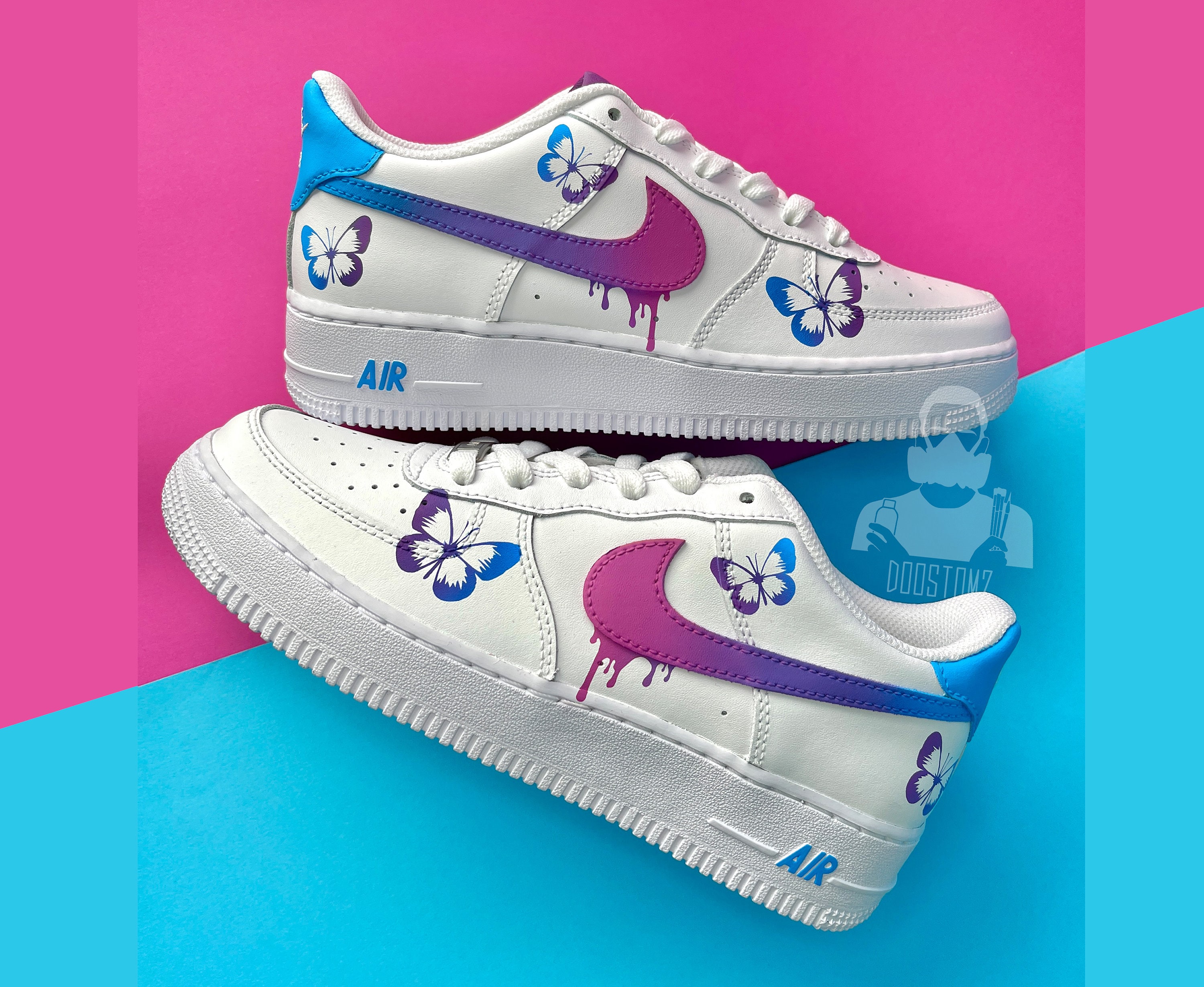 Drip Nike Air Force 1 Low Shoes – Stadium Custom Kicks