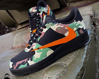Junn NIKE エアフォースワン 和柄ペイントカスタム 27cm AIR Force1✖️和柄 #カスタムスニーカー #スニーカーしか勝たん