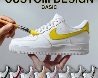 Custom Air Force 1 Shoes – Simple Basic Custom Design