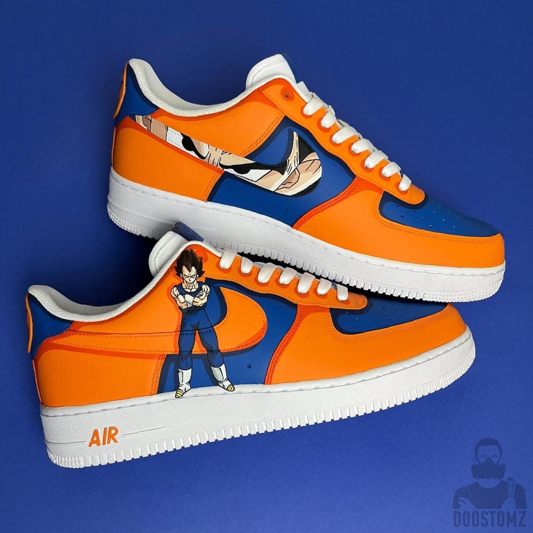 Air Force Dragon Ball Vegeta Custom Sneakers Hand Painted Nike
