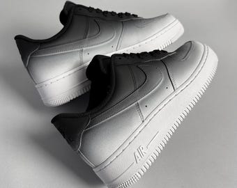 Personalizowane buty Air Force 1 Gradient | Personalizowane buty sportowe Nike | Ręcznie malowane buty AF1 | Personalizowane prezenty dla niej | Malowane buty dla niego