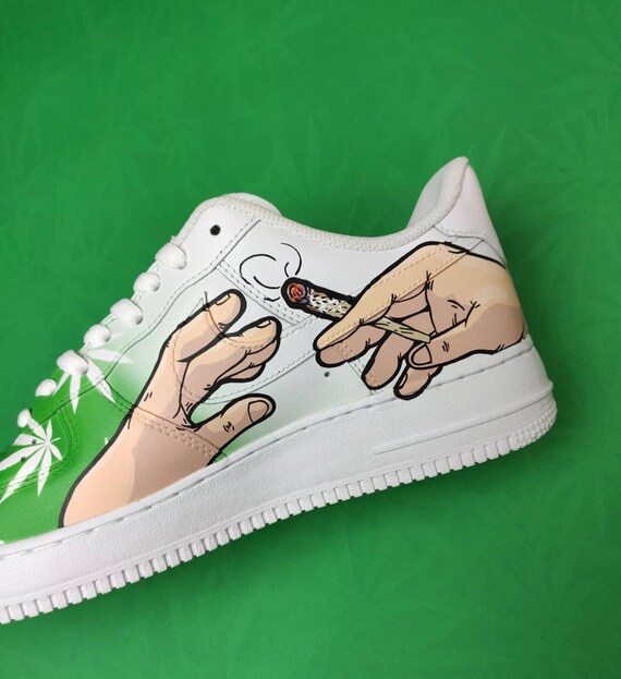 weed custom air force 1