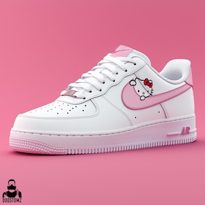 Air Force 1 Custom AF1 Hello Kitty Shoes | Nike Custom Sneakers | Personalized Gifts for Her | Custom Shoes for Kids | Air Force 1 Cartoon