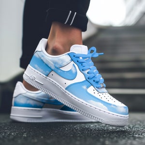 Custom Air Force 1 Clouds Painting | Hand Painted AF1 Custom Sneakers | Nike Custom Shoes | Personalized Gifts | Air Force 1 Sky