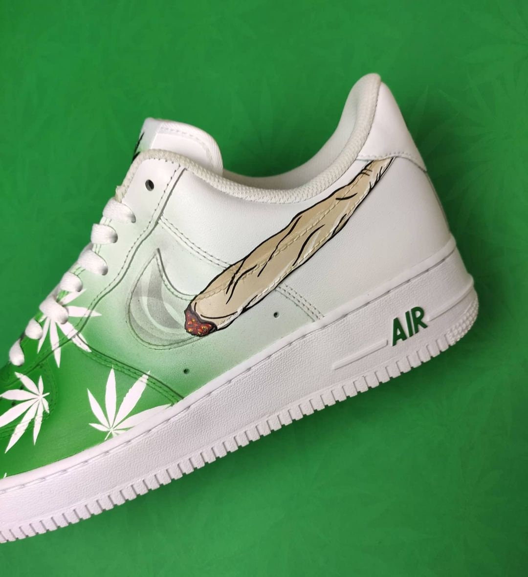 custom air force 1 weed