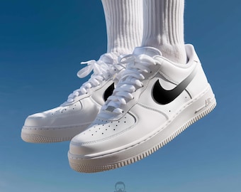 Custom Air Force 1 – Gradient Swoosh | Hand Painted AF1 Custom Sneakers