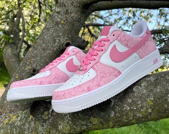 Pink Nike Officiel Air Force One Custom Air Force Pink Cherry