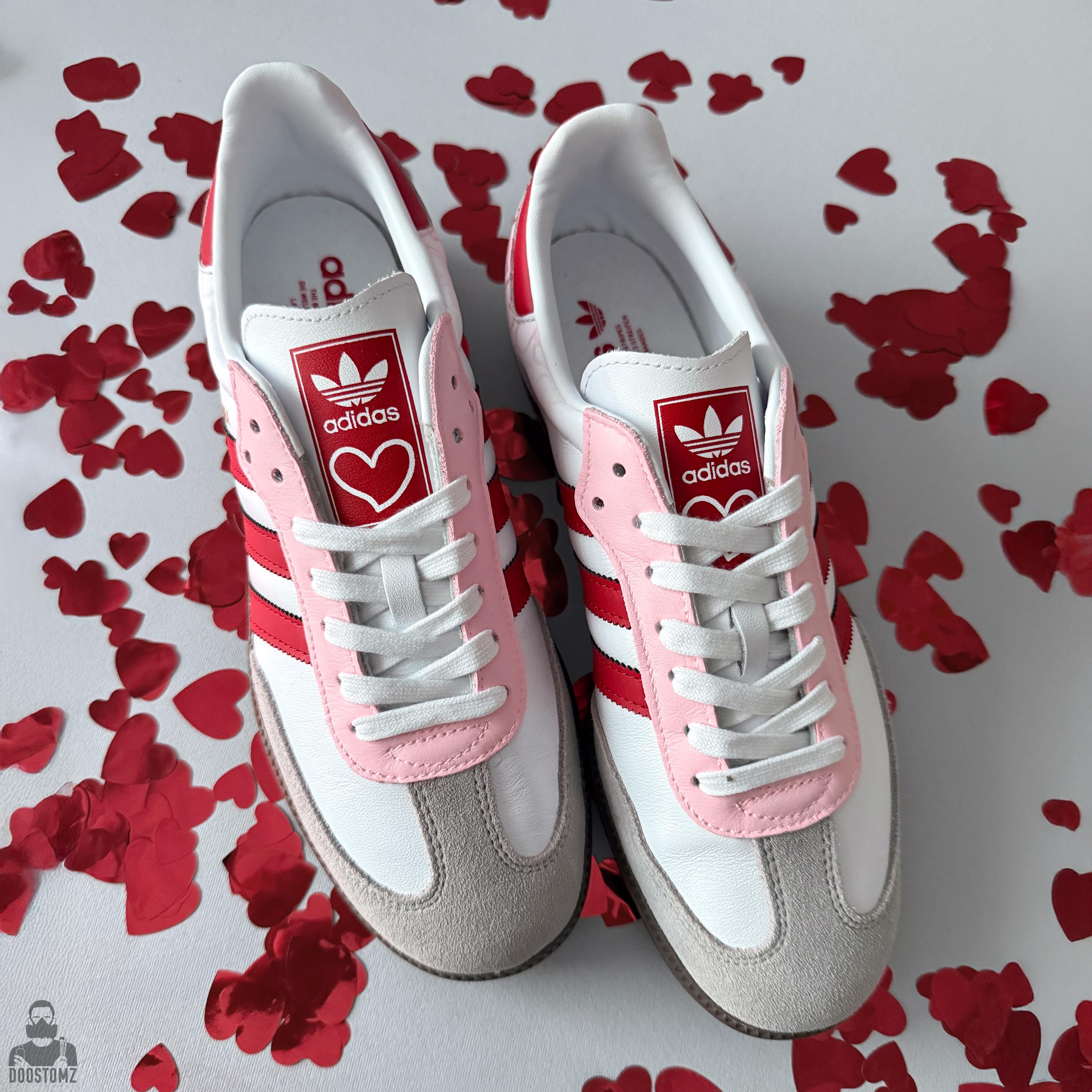 Adidas Samba Custom Sneakers  Valentines Day Gift for Her, Hand Painted  Shoes - Etsy