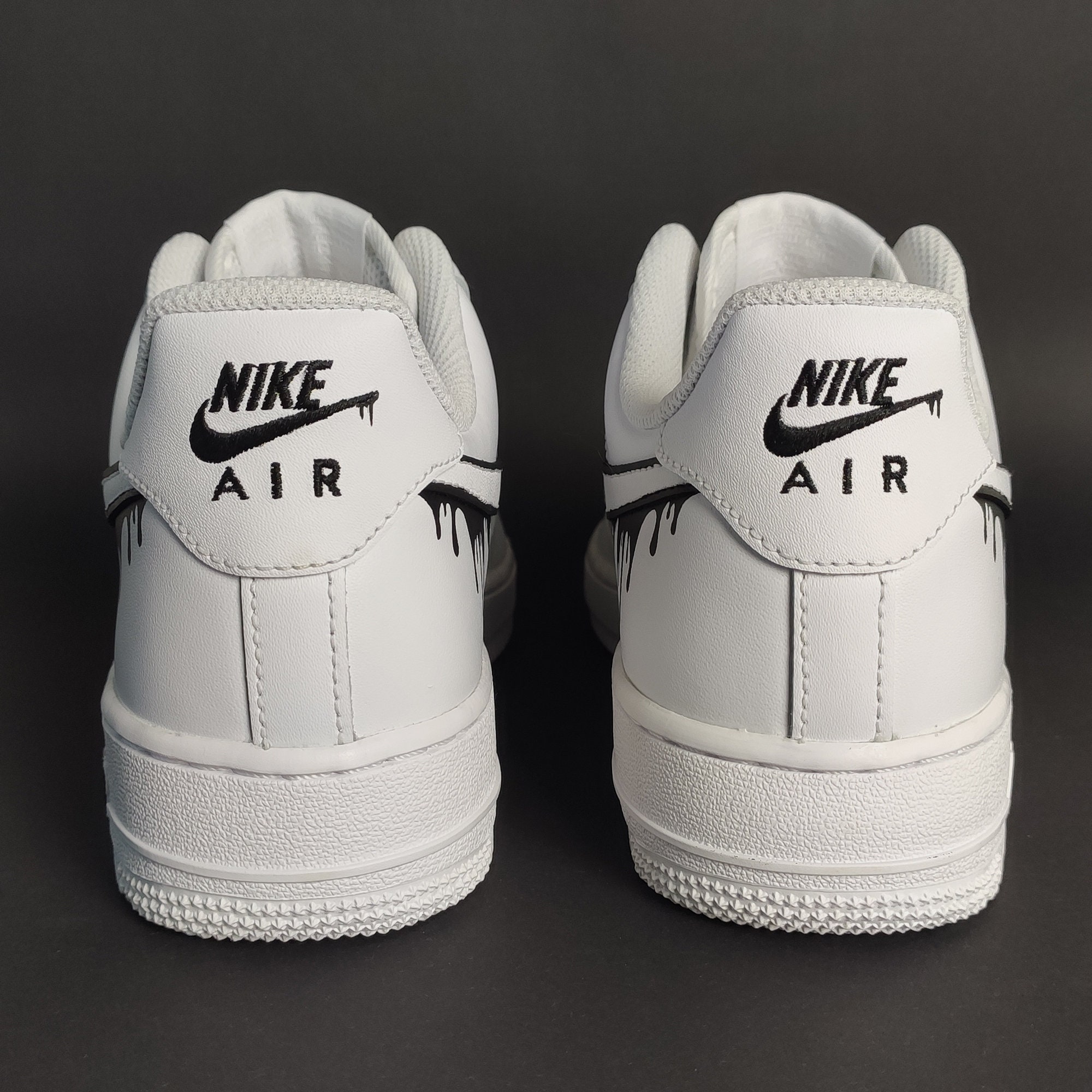 air force 1 dripping black