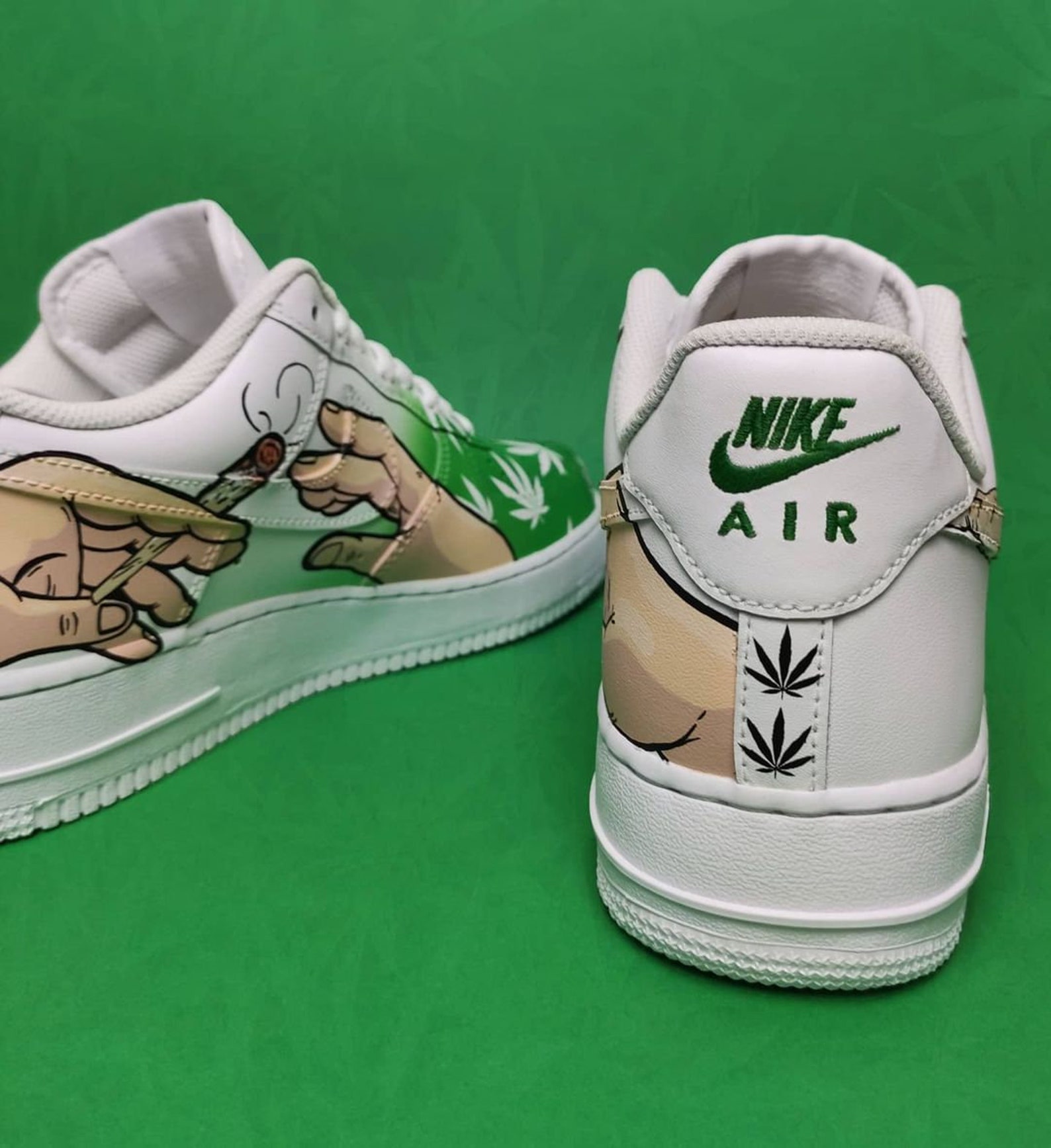 custom air force 1 weed