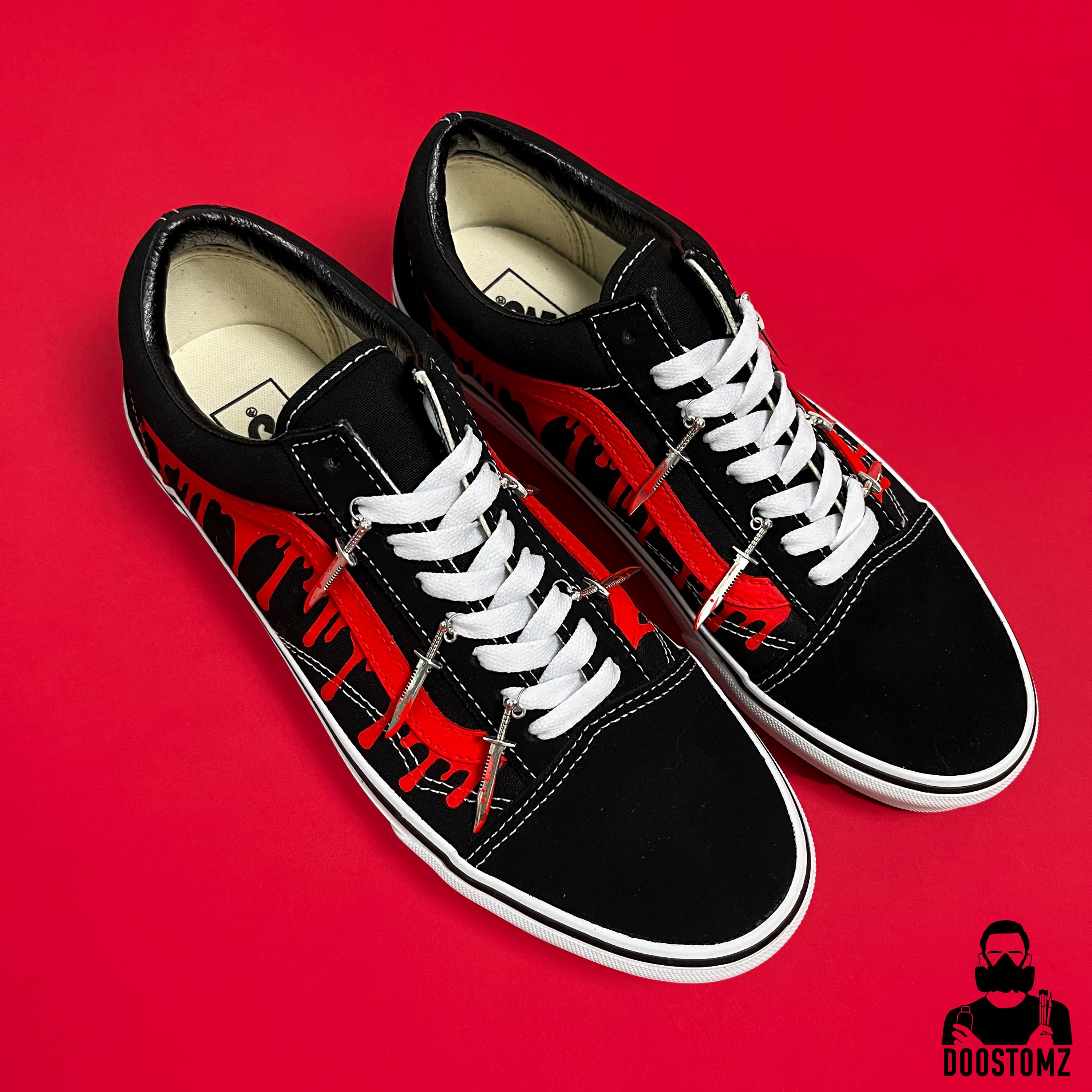Authentic Vans Custom Vans Scarpe Vans Con Teschi Halloween Vans