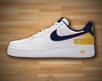 Denver Nuggets Air Force Denver Nuggets Inspired Air Force Custom