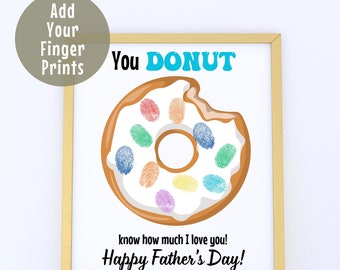Father's Day Printable, Handprint Art Craft, Baby Toddler Kids Handprint Keepsake, Gift for Dad from Kids, Pre K Kindergarten, Poem for Dad