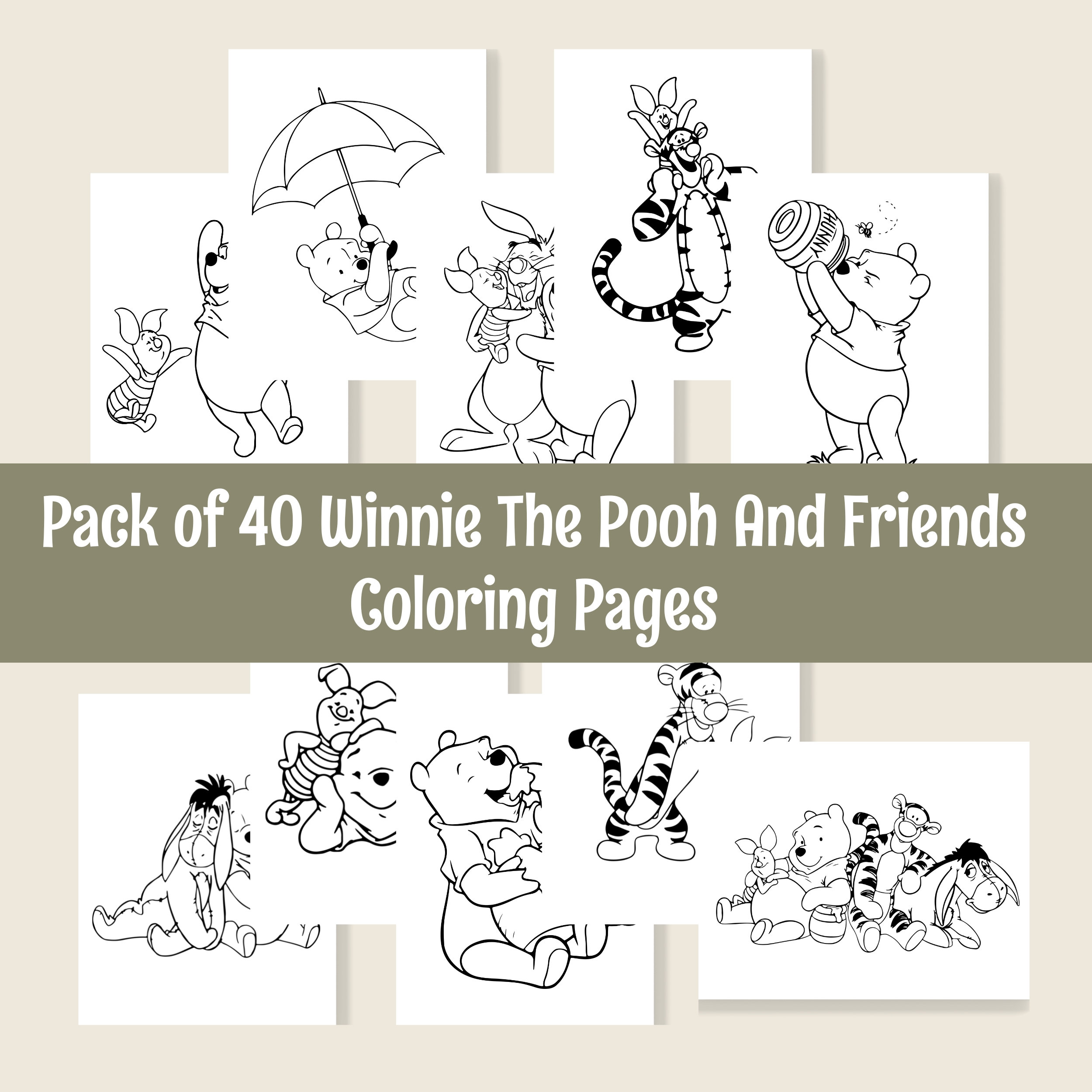 Winnie The Pooh And Friends Coloring