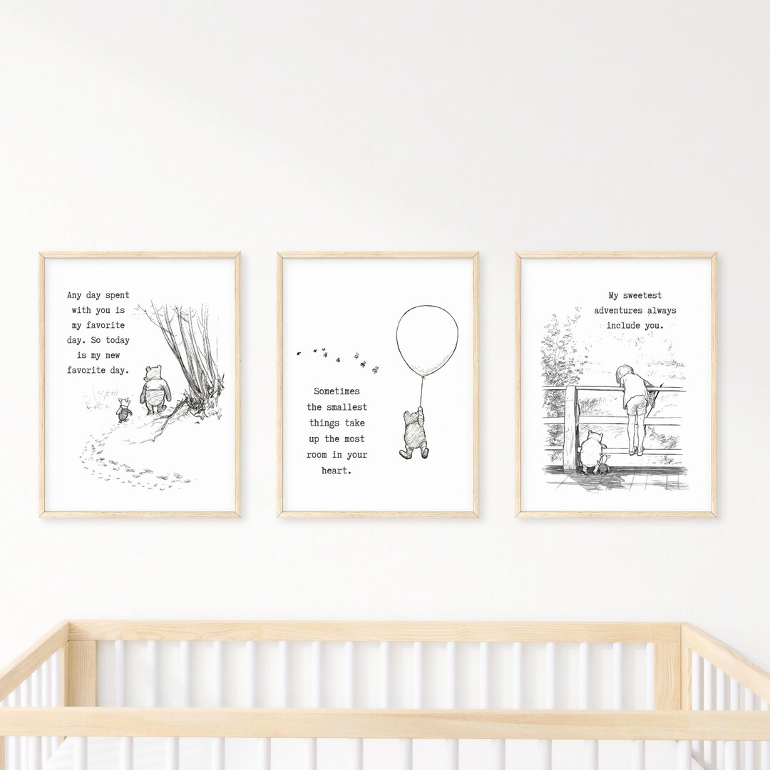 Winnie-the-pooh Nursery Wall Art, Digital Download, Winnie the Pooh ...