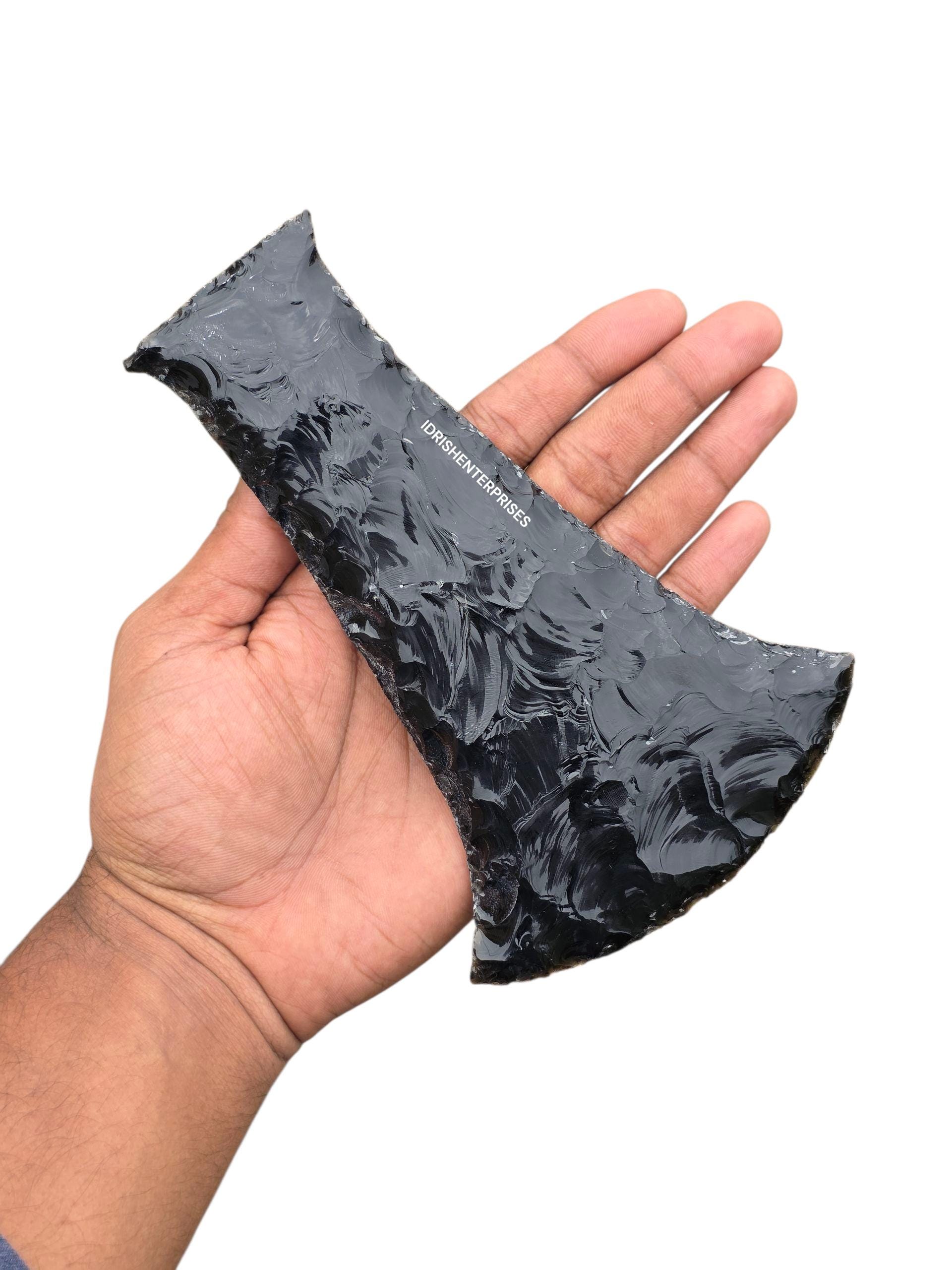 Handcrafted Obsidian Axe – Primitive Stone Tool, Collector Gift - Etsy
