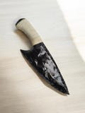 10"Large Obsidian Lava Blade With White Thread Knife,Black Obsidian Athame,Viking,Obsidian Dagger,Obsidian Knives, Christmas Gift,10"Inches product logo