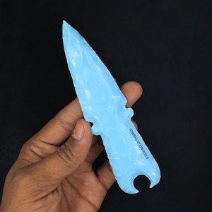 Handcrafted Turquoise Moon Dagger,Unique Collector’s Blades,Turquoise Knive,Gift For Hunters & Collecters,Bladeart,Turquoise Glass Knives.