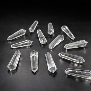 Quartz Wand, Natural Himalayan Vogel Crystal, 50mm 12-Faceted Clear image 3