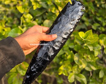 手作りの黒曜石の矢じり | フリントで削られたレプリカ (1 ～ 16