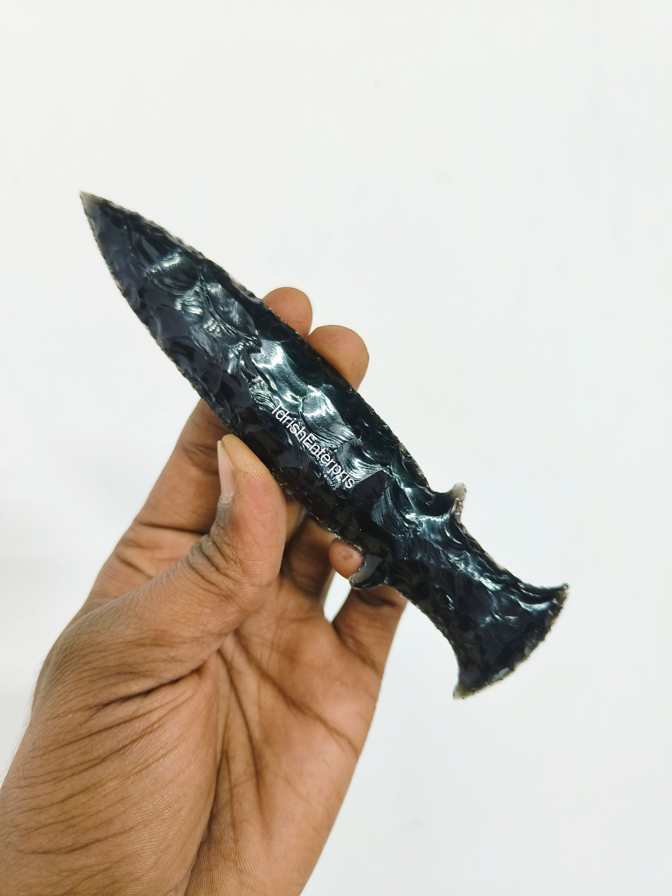 手打ち黒曜石アタメナイフ、宝石ダガー（5.5～6インチ） - Etsy 日本