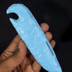 Handmade Turquoise Knife,Unique Collector’s Blades,Turquoise Knive,Gift For Hunters & Collecters,Bladeart,Turquoise Glass Knives.