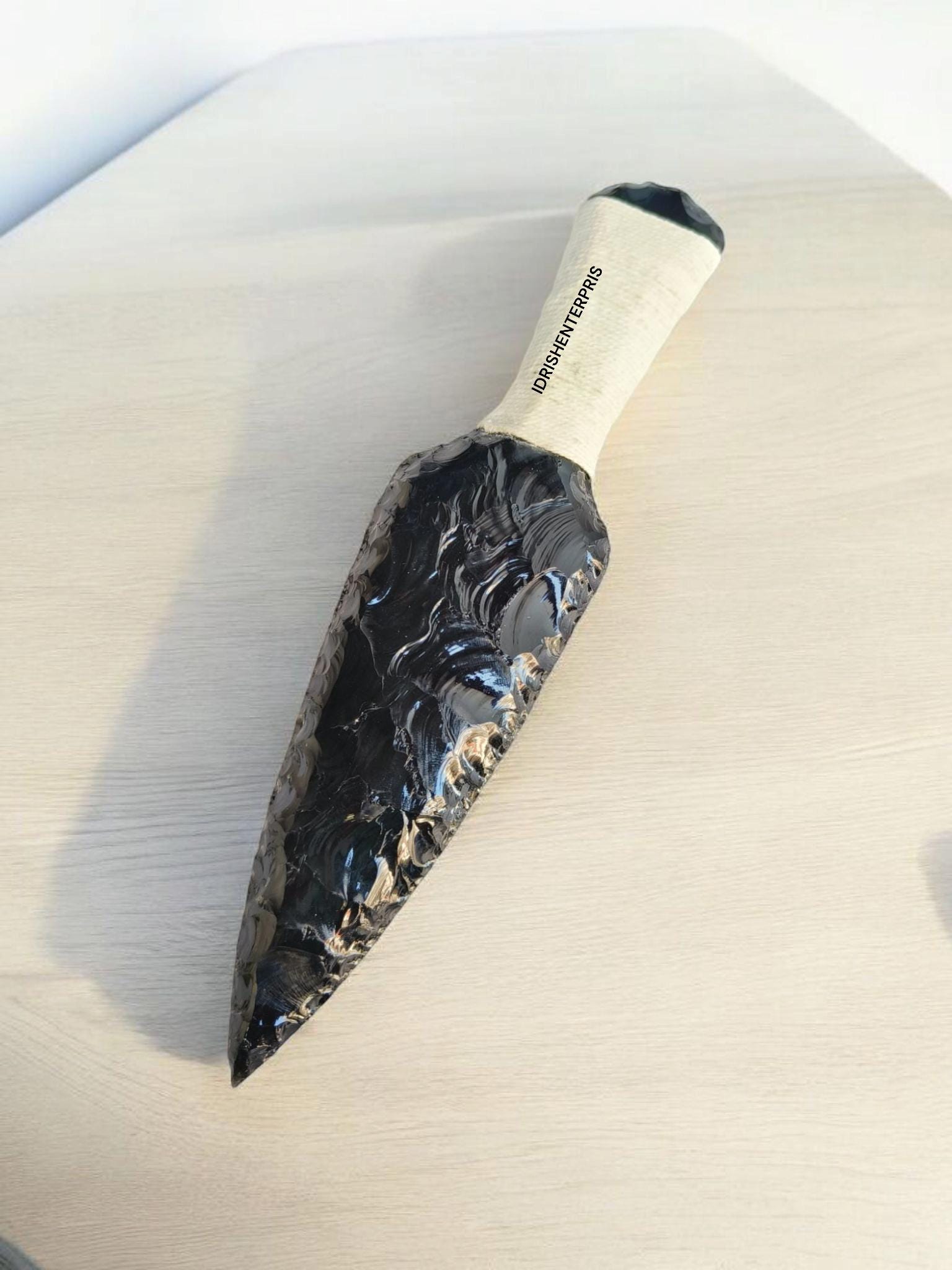 手作りのフリントナップ黒曜石ナイフ、コレクターズブレード - Etsy 日本