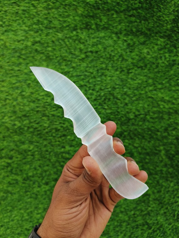Hand Carved Selenite Knives Hand Carved Selenite Knives