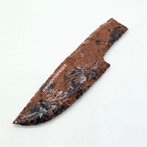 Mahogany Obsidian Athame, Obsidian Knife, Man Handmade Knife Gemstone, Gift For Her, Hand Knapped Black Obsidian Crystal Knife 5.5-6&quot; inches
