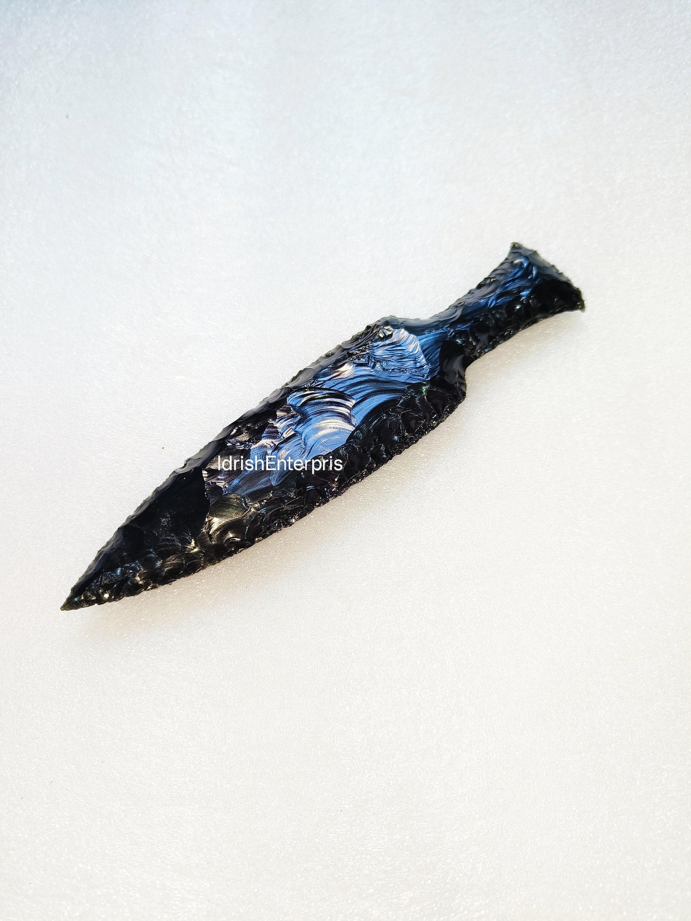 全国送料無料ギフト 大きな黒い黒曜石の剣、黒曜石のナイフ、男性用ハンドメイド ハンティングナイフ、狩猟刀