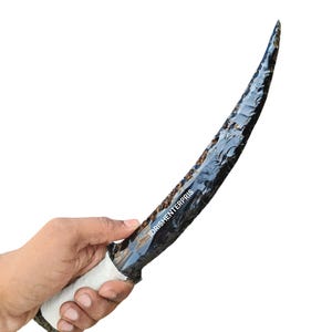 Rare Extra Large Handcrafted Samurai Sword,Unique Collector’s Blades,Gift For Hunters & Collecters,Obsidian Blade,Dragon Glass Knives.