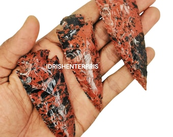 Mahogany Obsidian Arrowhead, Obsidian Arrowheads,Man Handmade Arrow Gemstone,Hand Knapped,Black Obsidian Crystal Arrowheads 2&quot; To 4&quot;inches.