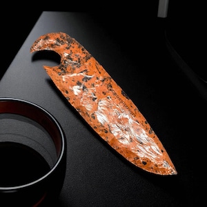 Unique Design Mahogany Obsidian Athame Obsidian Knife Handmade Knives Hand Knapped Obsidian Crystal Knife lava blades 5.5-6&quot; Inches