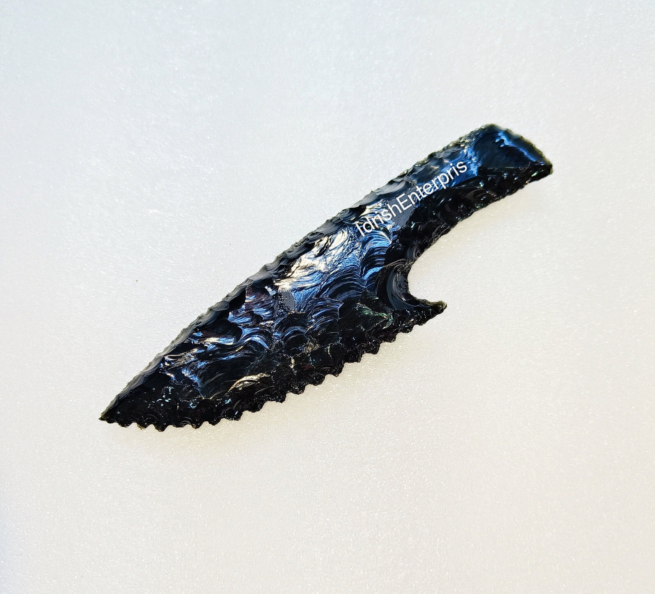 手打ち黒曜石ナイフ - サメの歯のアタメダガー - Etsy 日本