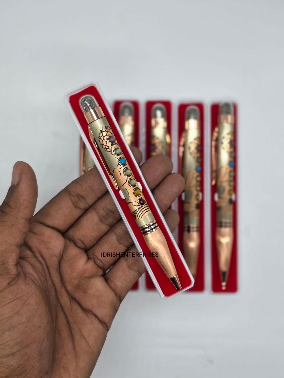 Pyritre Pen 7 Chakra Healing Ballpoint Pen: Pyrite Infused Spiritual Writing Tool ...