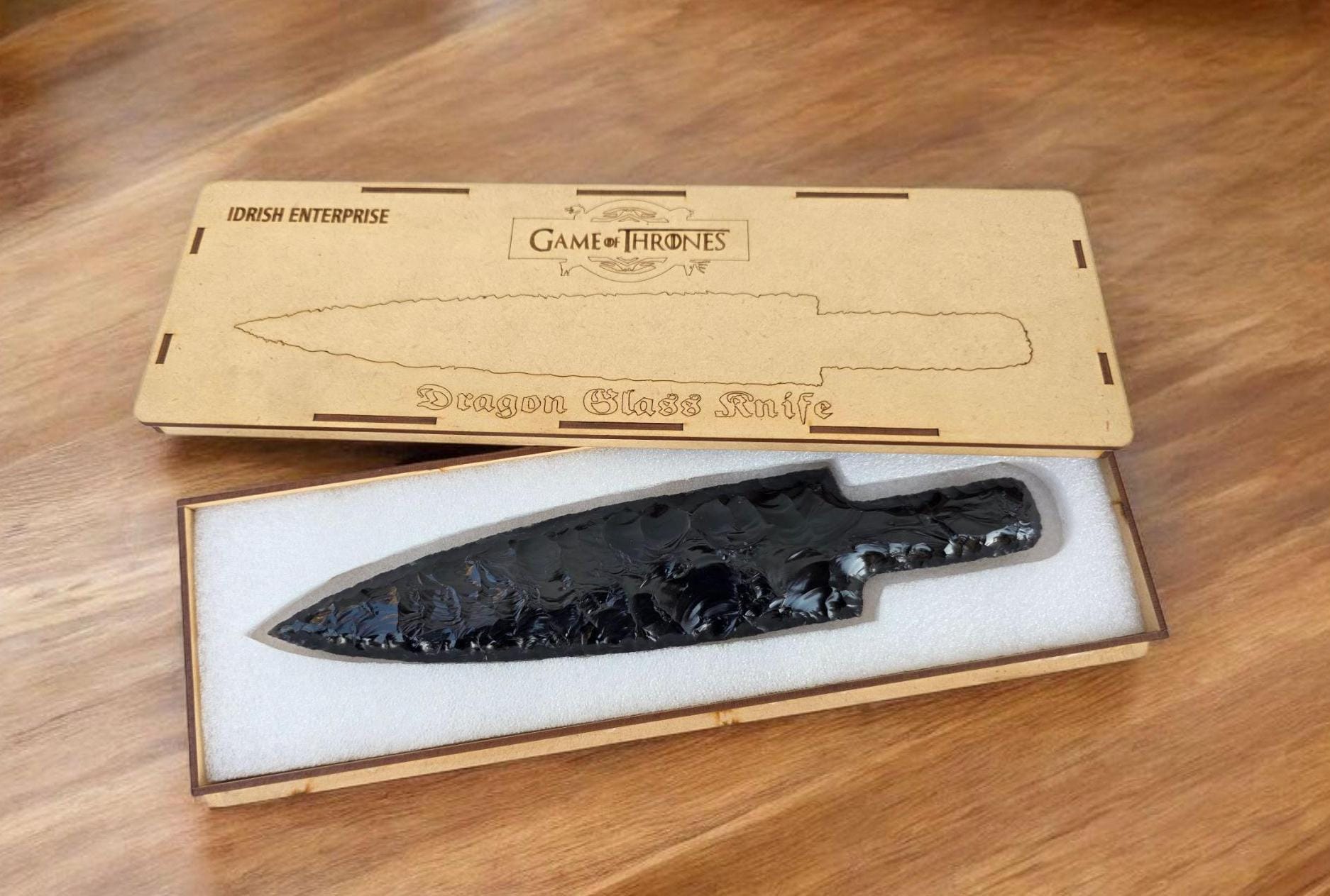 手作りの黒曜石ドラゴンガラスナイフ | ゲーム・オブ・スローンズに