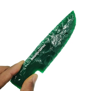 Green Onyx Athame,Obsidian Knife,Handmade Knives,Hand Knapped,Crystal Blade,Quality Crystal Knife,Glass Dagger,Gift Crystal,5.5-6 inches