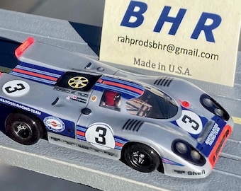 Porsche 917 K, BHR Custom Body Slot Car, Artist Signed; HO 1/64